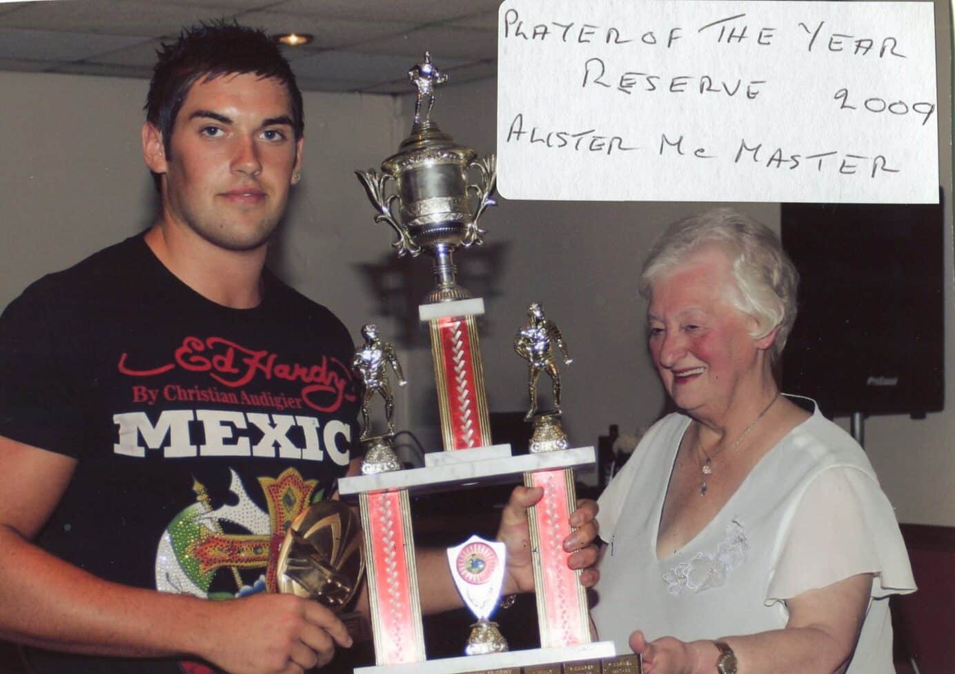 Elsie Fryer Collection - Alister Mcmaster Reserve Team Player Of The Year 2009